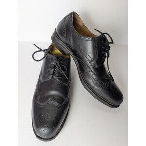 Florsheim Comfortech Ortholite Black Wingtip Lace Up Dress Shoe Oxford Size 9D